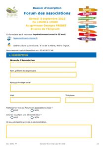 thumbnail of Inscription Forum 2022