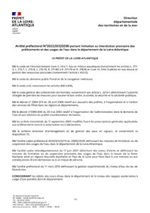 thumbnail of Arrete de restriction du 17 août 2022