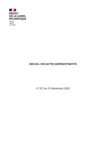 thumbnail of RAA n°221 du 21 décembre 2022