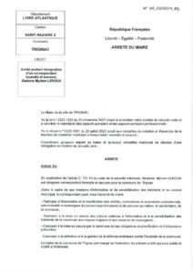 thumbnail of AR_20230314_13_Arrêté portant désignation d’un correspondant incendie et Secours Madame Myriam Leroux