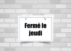 fermé le jeudi
