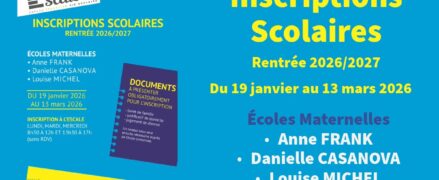 Écoles Maternelles : Inscriptions Scolaires 2026/2027