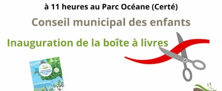 Conseil municipal des enfants : Inauguration de la boîte à livres (à l&rsquo;occasion de la fête de la Dis Vert Cité)