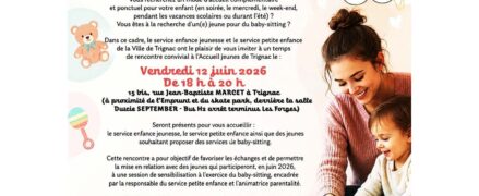 Temps de rencontre : Baby-Sitting