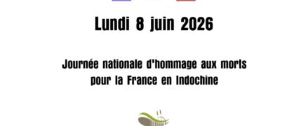 Journée nationale d&rsquo;hommage aux morts pour la  France en Indochine