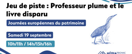 Journée européenne du Patrimoine : Jeu de piste – Professeur Plume et le livre disparu