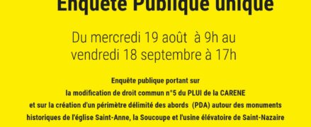 Avis d&rsquo;enquête publique