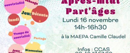 Animation sociale – Après midi Part&rsquo;âges