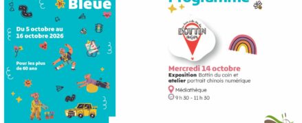 Semaine Bleue : Exposition Bottin du Coin et atelier portrait chinois numérique