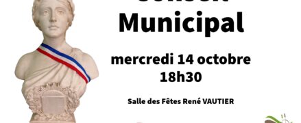 Conseil municipal du mercredi 14 octobre 2026